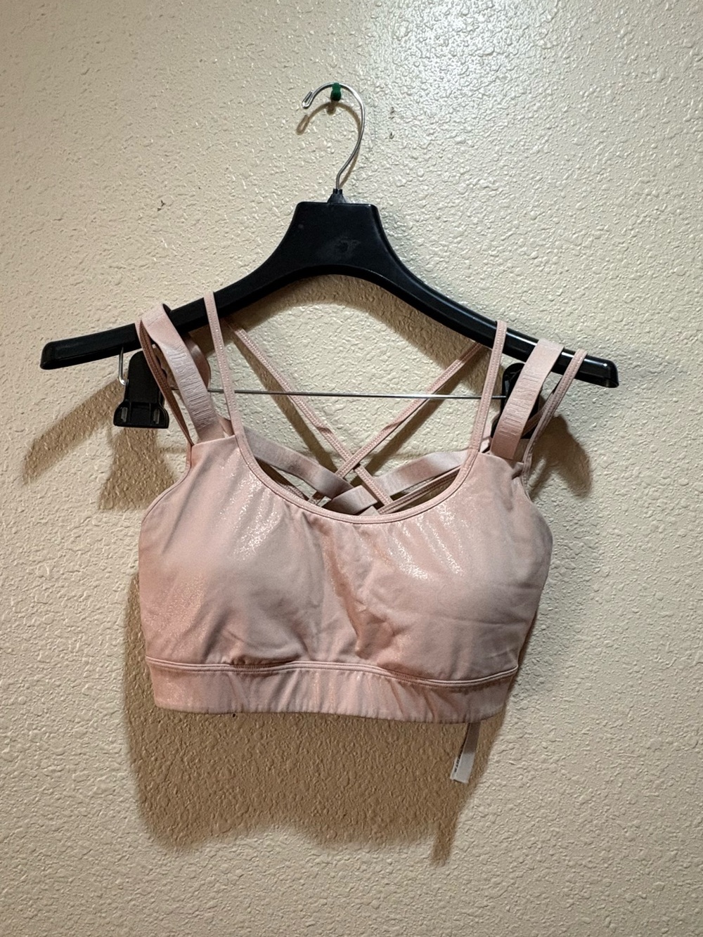 Victoria's Secret Light Pink Strappy Sports Bralette